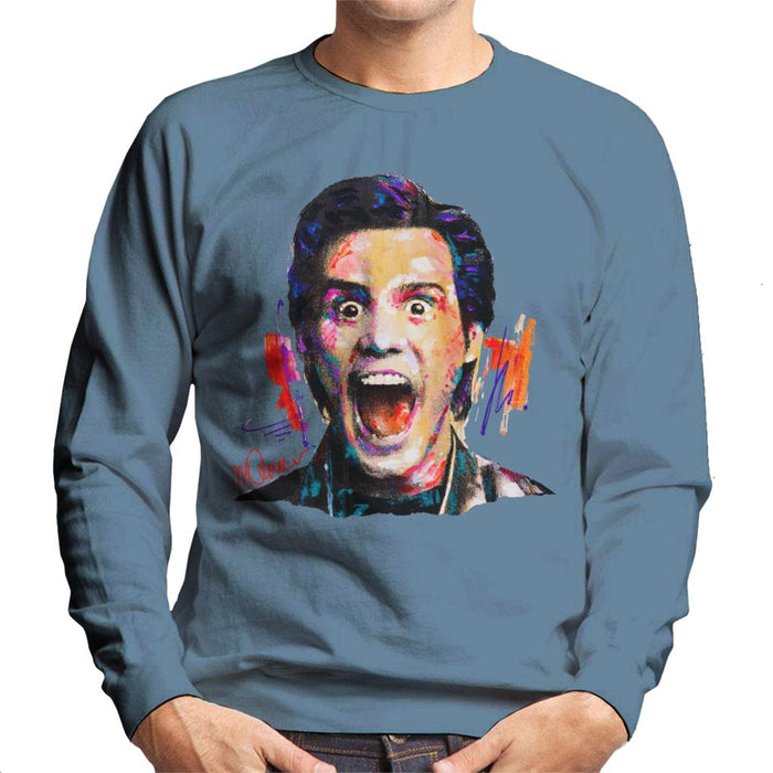 Sidney Maurer Original Portrait Of Jim Carrey Men's Sweatshirt