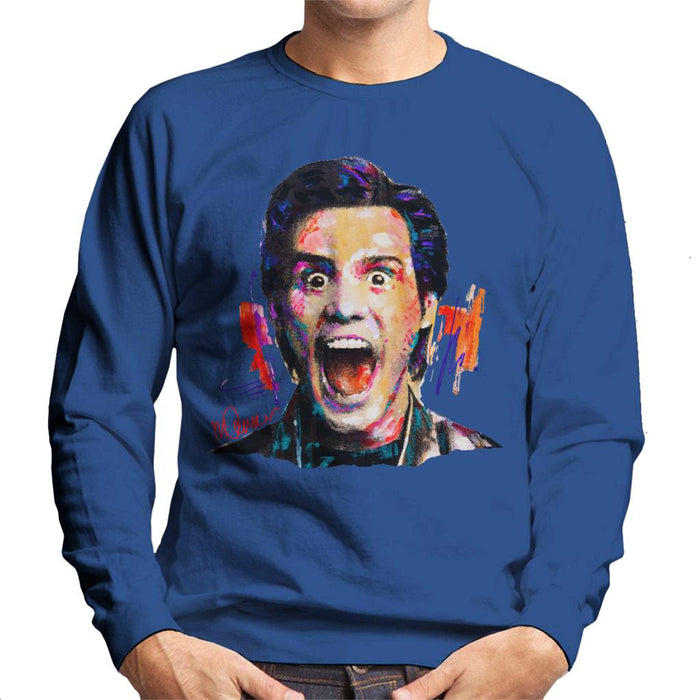 Sidney Maurer Original Portrait Of Jim Carrey Men's Sweatshirt