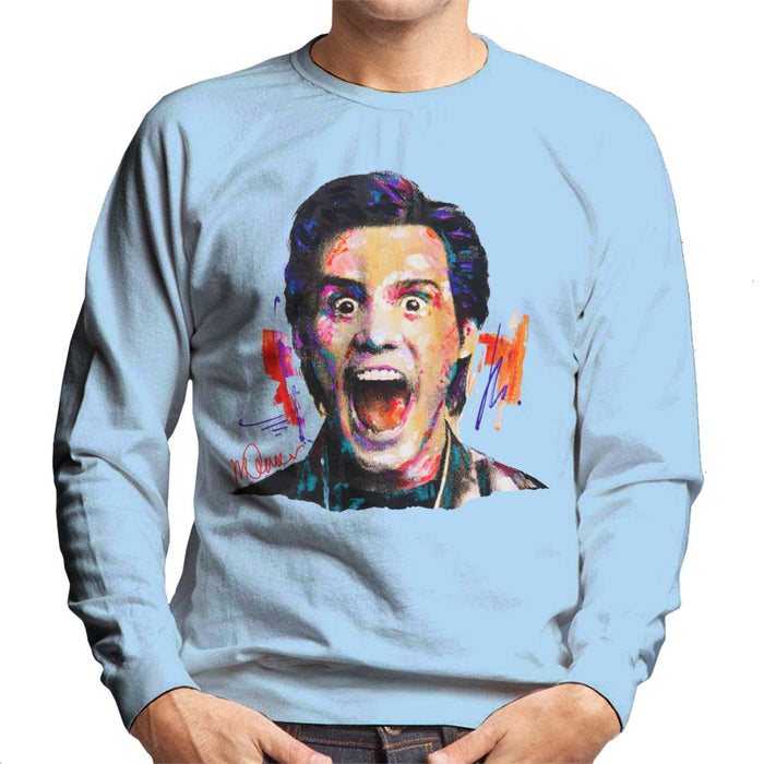 Sidney Maurer Original Portrait Of Jim Carrey Men's Sweatshirt
