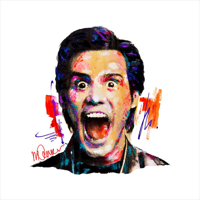 Sidney Maurer Original Portrait Of Jim Carrey Men's Hooded Sweatshirt