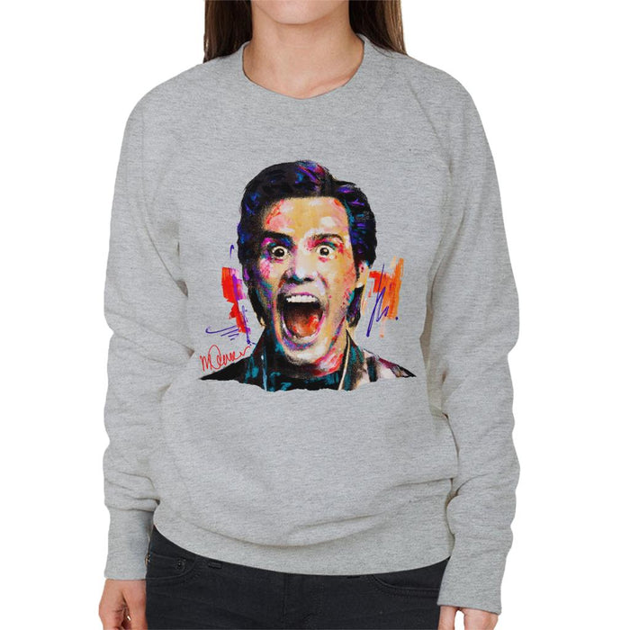 Sidney Maurer Original Portrait Of Jim Carrey Women's Sweatshirt
