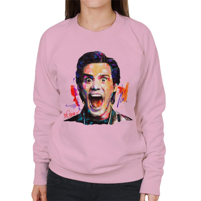 Sidney Maurer Original Portrait Of Jim Carrey Women's Sweatshirt