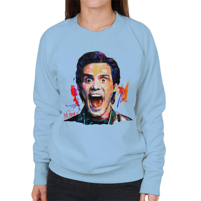 Sidney Maurer Original Portrait Of Jim Carrey Women's Sweatshirt