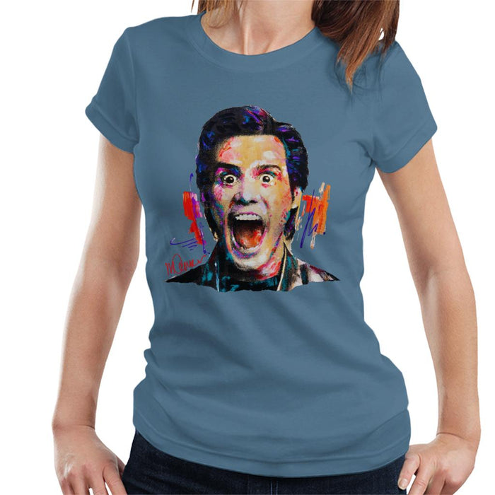 Sidney Maurer Original Portrait Of Jim Carrey Women's T-Shirt