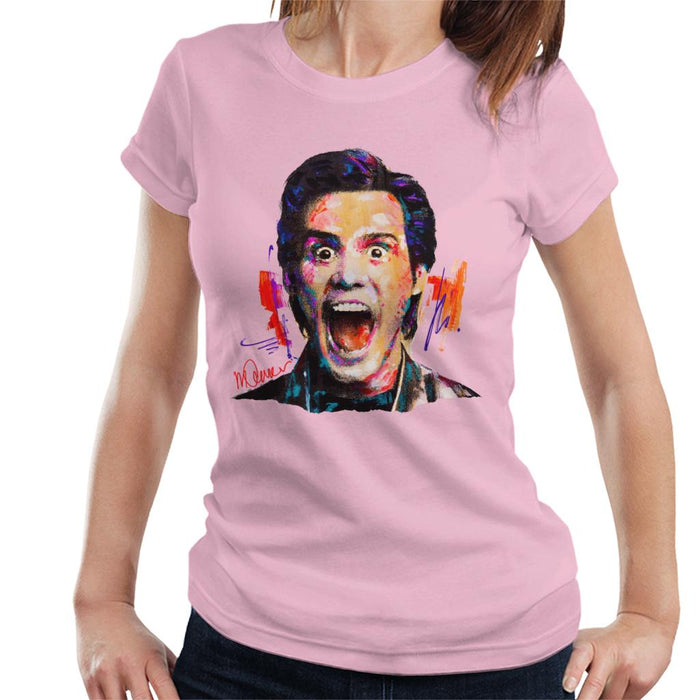 Sidney Maurer Original Portrait Of Jim Carrey Women's T-Shirt