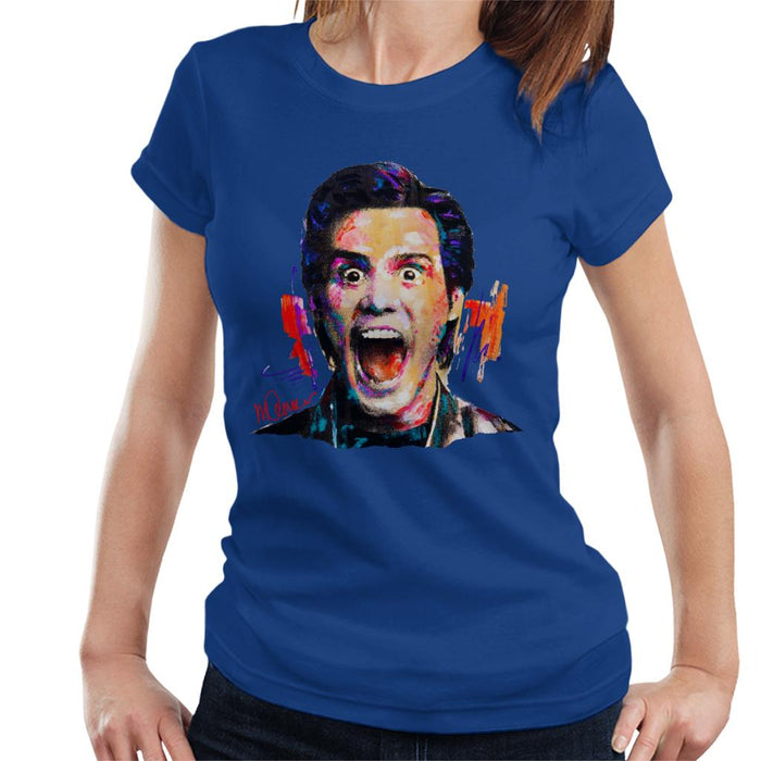 Sidney Maurer Original Portrait Of Jim Carrey Women's T-Shirt