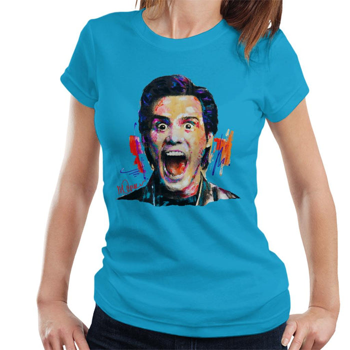 Sidney Maurer Original Portrait Of Jim Carrey Women's T-Shirt