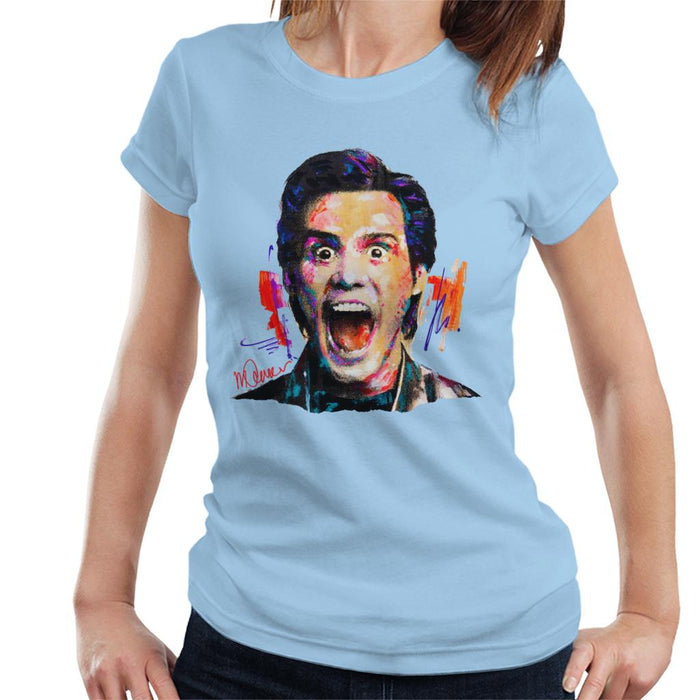 Sidney Maurer Original Portrait Of Jim Carrey Women's T-Shirt