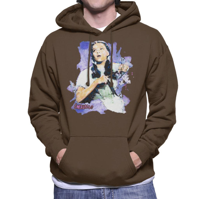 Sidney Maurer Original Portrait Of Judy Garland Wizard Of Oz Men's Hooded Sweatshirt