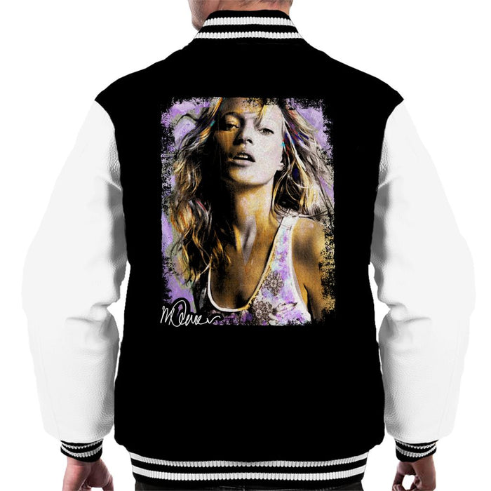Sidney Maurer Original Portrait Of Kate Moss Pastel Men's Varsity Jacket