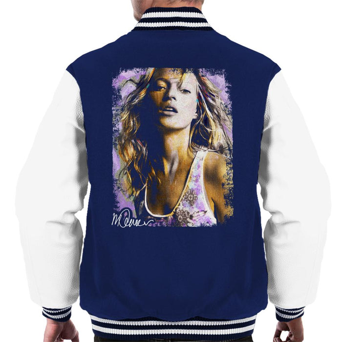 Sidney Maurer Original Portrait Of Kate Moss Pastel Men's Varsity Jacket