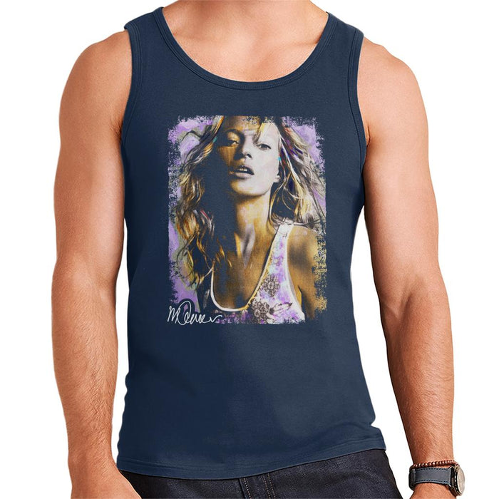 Sidney Maurer Original Portrait Of Kate Moss Pastel Men's Vest