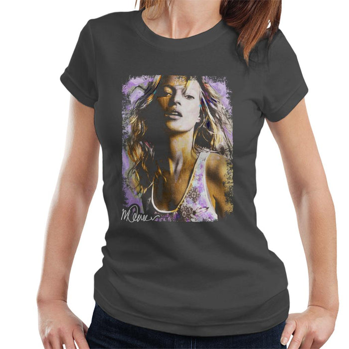 Sidney Maurer Original Portrait Of Kate Moss Pastel Women's T-Shirt