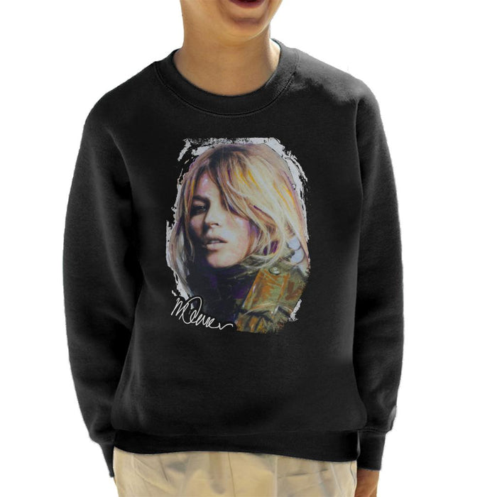 Sidney Maurer Original Portrait Of Kate Moss Army Jacket Kid's Sweatshirt