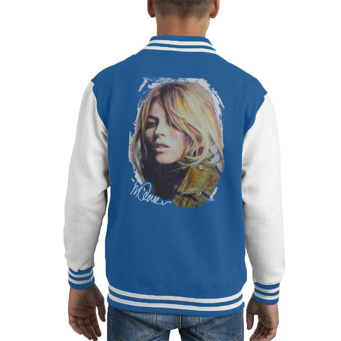 Sidney Maurer Original Portrait Of Kate Moss Army Jacket Kid's Varsity Jacket