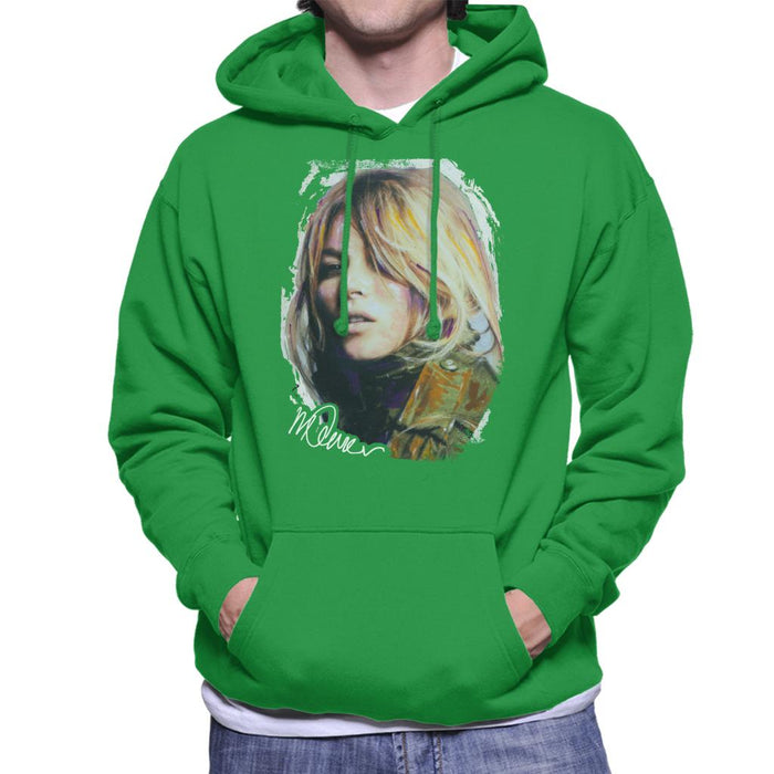 Sidney Maurer Original Portrait Of Kate Moss Army Jacket Men's Hooded Sweatshirt
