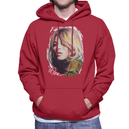Sidney Maurer Original Portrait Of Kate Moss Army Jacket Men's Hooded Sweatshirt