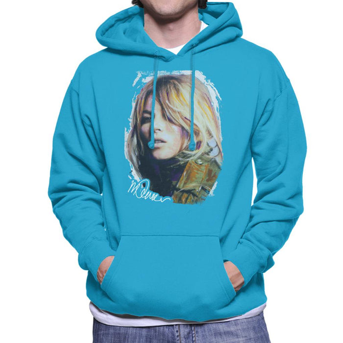Sidney Maurer Original Portrait Of Kate Moss Army Jacket Men's Hooded Sweatshirt