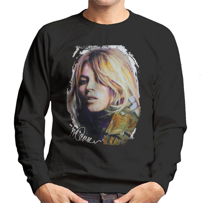 Sidney Maurer Original Portrait Of Kate Moss Army Jacket Men's Sweatshirt