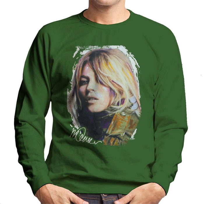 Sidney Maurer Original Portrait Of Kate Moss Army Jacket Men's Sweatshirt