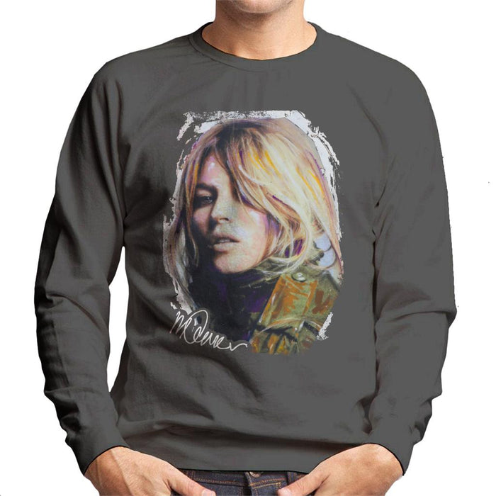 Sidney Maurer Original Portrait Of Kate Moss Army Jacket Men's Sweatshirt