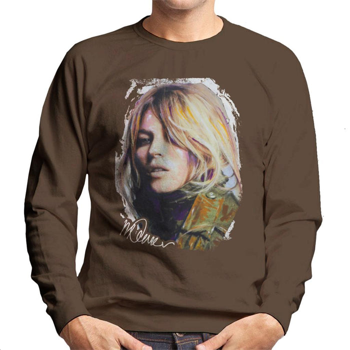 Sidney Maurer Original Portrait Of Kate Moss Army Jacket Men's Sweatshirt