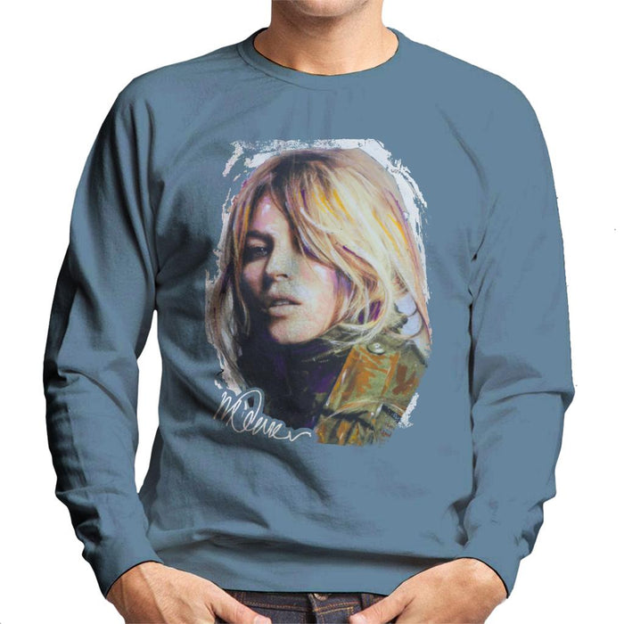 Sidney Maurer Original Portrait Of Kate Moss Army Jacket Men's Sweatshirt