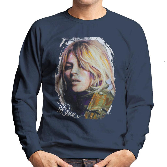 Sidney Maurer Original Portrait Of Kate Moss Army Jacket Men's Sweatshirt