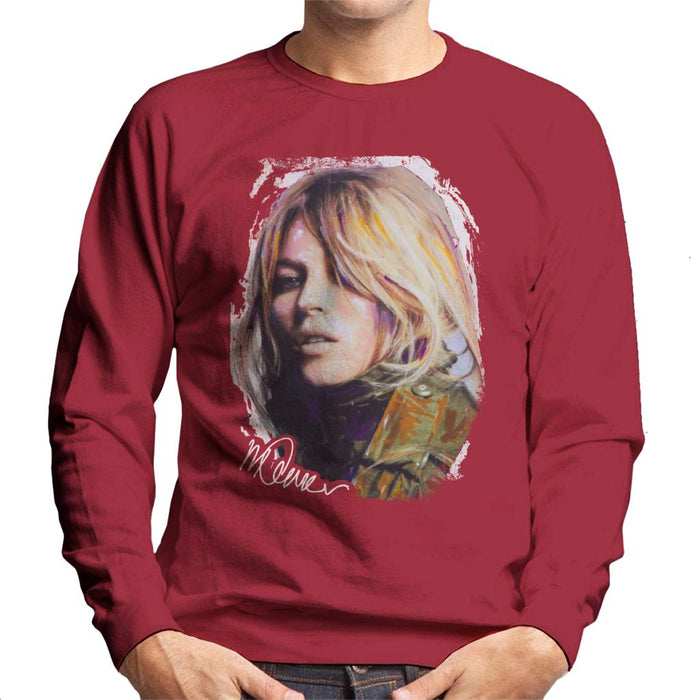 Sidney Maurer Original Portrait Of Kate Moss Army Jacket Men's Sweatshirt