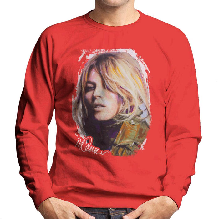 Sidney Maurer Original Portrait Of Kate Moss Army Jacket Men's Sweatshirt
