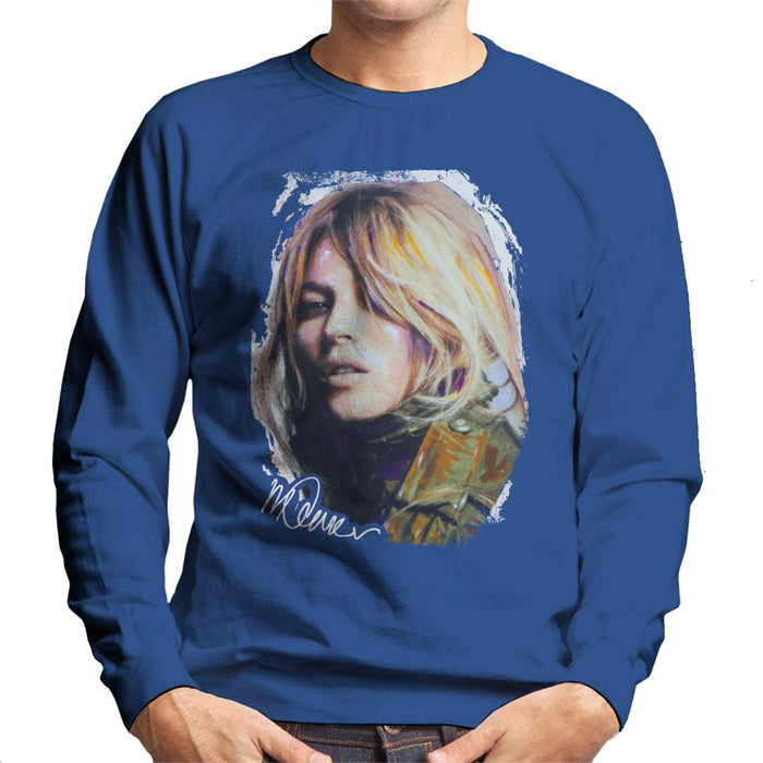 Sidney Maurer Original Portrait Of Kate Moss Army Jacket Men's Sweatshirt