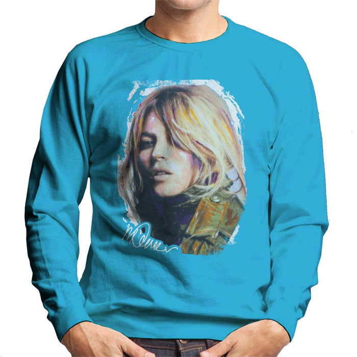 Sidney Maurer Original Portrait Of Kate Moss Army Jacket Men's Sweatshirt