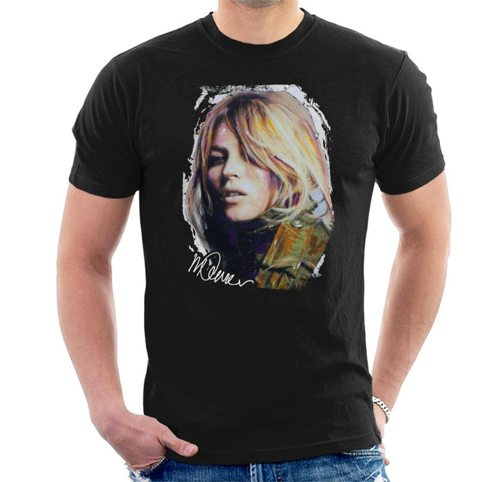 Sidney Maurer Original Portrait Of Kate Moss Army Jacket Men's T-Shirt