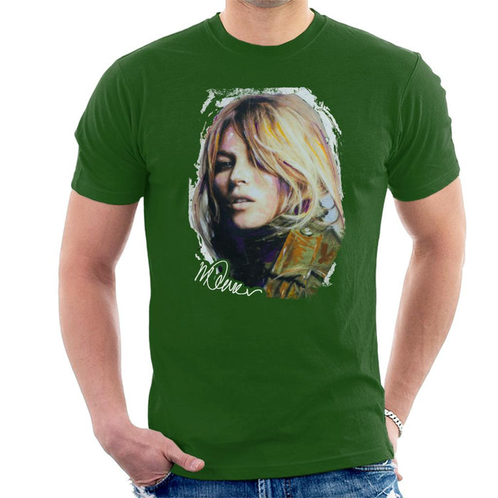 Sidney Maurer Original Portrait Of Kate Moss Army Jacket Men's T-Shirt