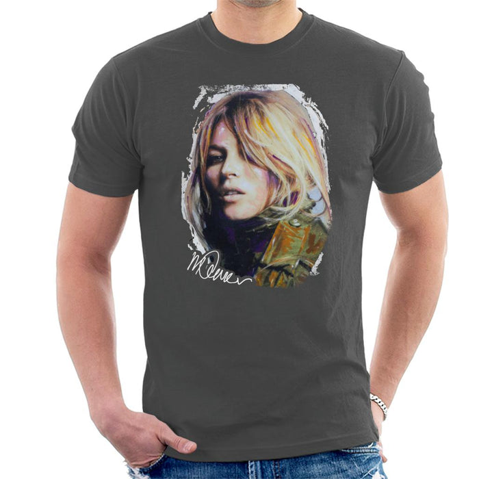 Sidney Maurer Original Portrait Of Kate Moss Army Jacket Men's T-Shirt