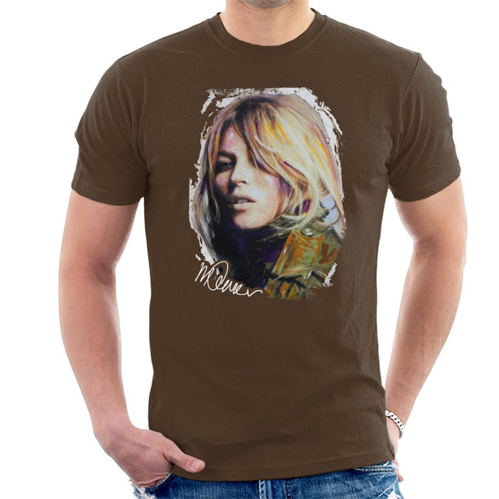 Sidney Maurer Original Portrait Of Kate Moss Army Jacket Men's T-Shirt