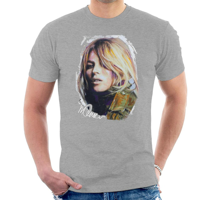 Sidney Maurer Original Portrait Of Kate Moss Army Jacket Men's T-Shirt