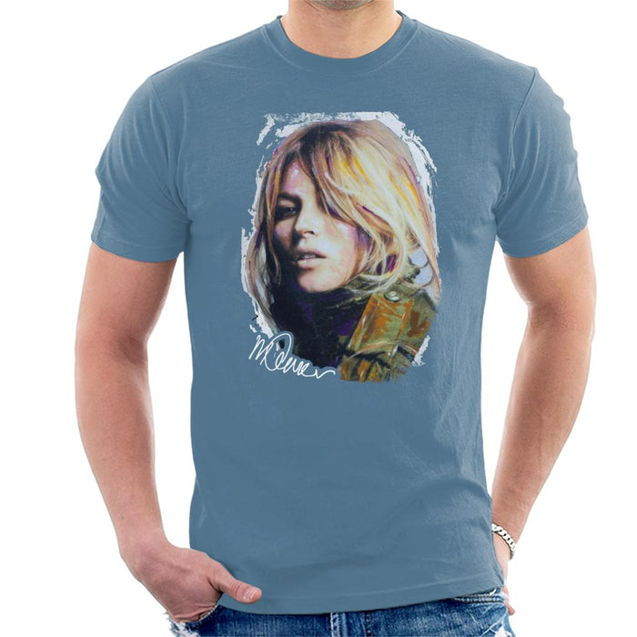 Sidney Maurer Original Portrait Of Kate Moss Army Jacket Men's T-Shirt