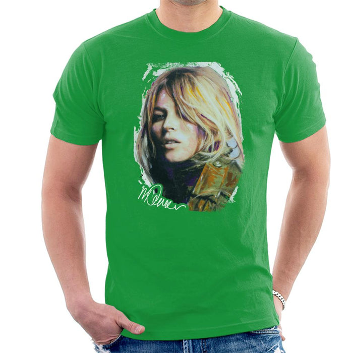 Sidney Maurer Original Portrait Of Kate Moss Army Jacket Men's T-Shirt