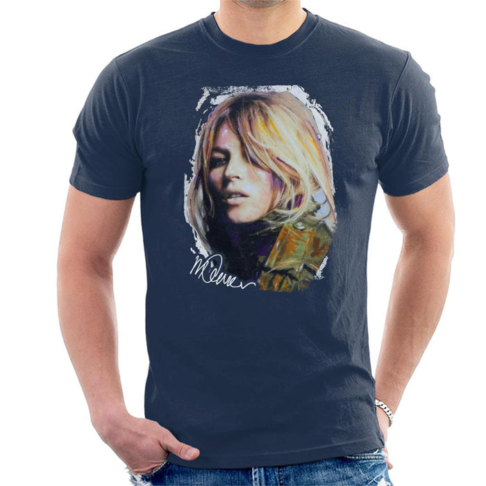 Sidney Maurer Original Portrait Of Kate Moss Army Jacket Men's T-Shirt