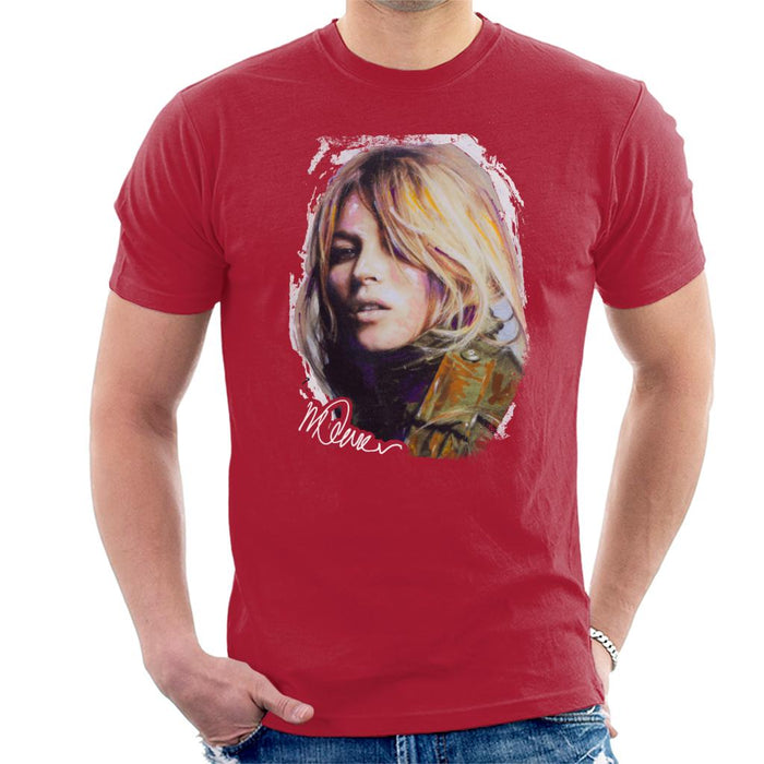 Sidney Maurer Original Portrait Of Kate Moss Army Jacket Men's T-Shirt