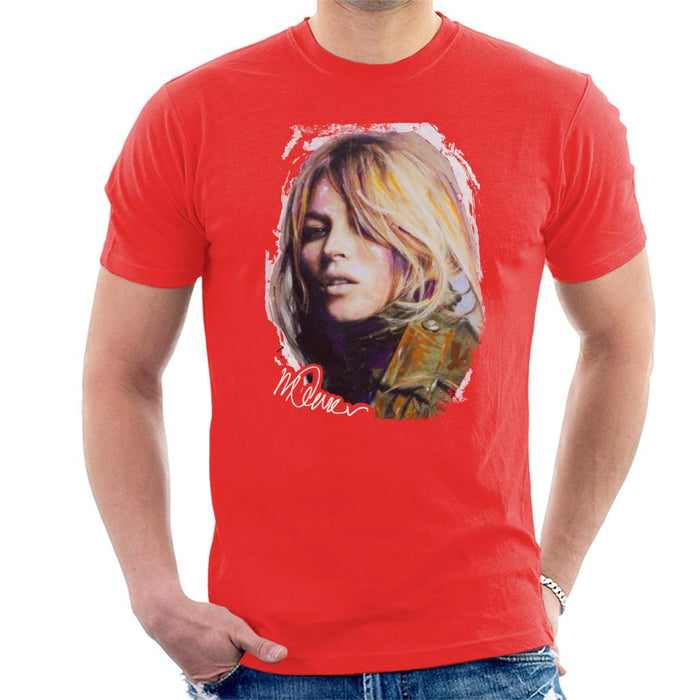 Sidney Maurer Original Portrait Of Kate Moss Army Jacket Men's T-Shirt