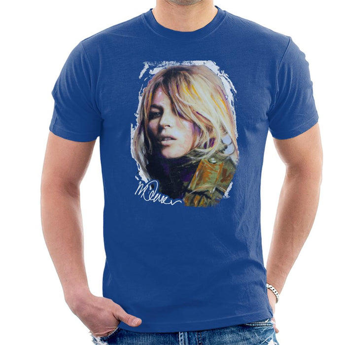 Sidney Maurer Original Portrait Of Kate Moss Army Jacket Men's T-Shirt
