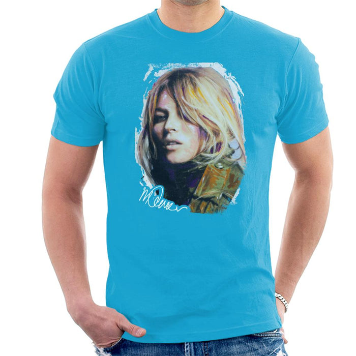 Sidney Maurer Original Portrait Of Kate Moss Army Jacket Men's T-Shirt