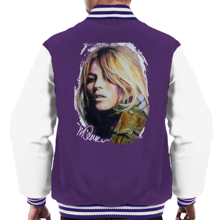 Sidney Maurer Original Portrait Of Kate Moss Army Jacket Men's Varsity Jacket
