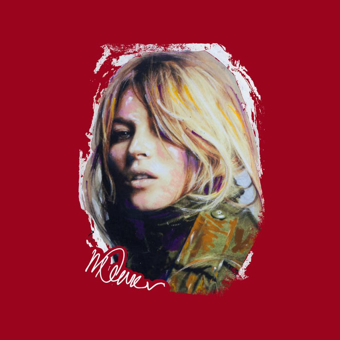 Sidney Maurer Original Portrait Of Kate Moss Army Jacket Women's Hooded Sweatshirt