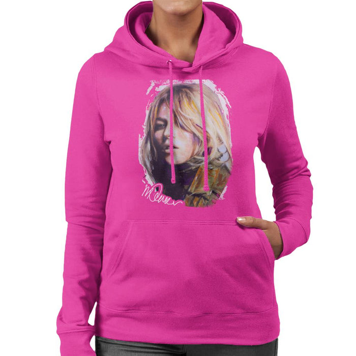 Sidney Maurer Original Portrait Of Kate Moss Army Jacket Women's Hooded Sweatshirt