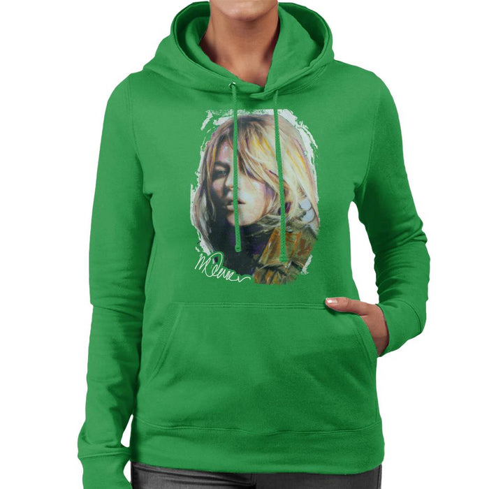 Sidney Maurer Original Portrait Of Kate Moss Army Jacket Women's Hooded Sweatshirt