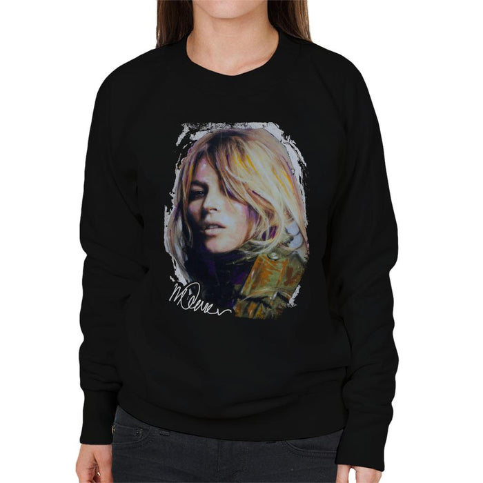 Sidney Maurer Original Portrait Of Kate Moss Army Jacket Women's Sweatshirt
