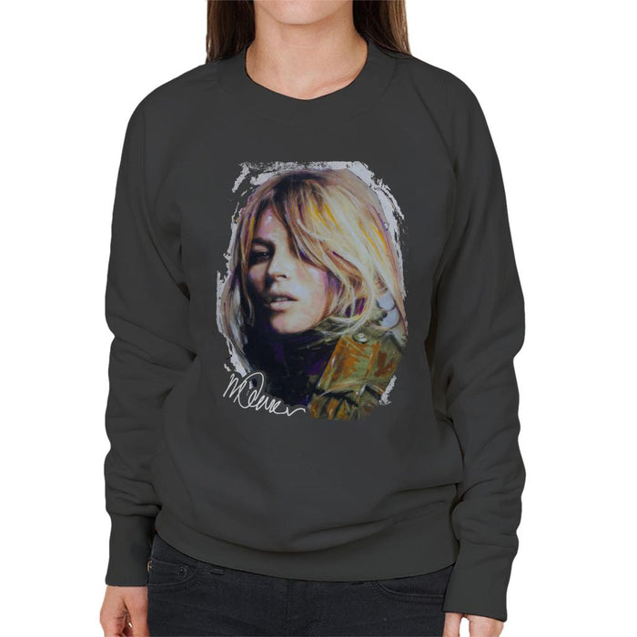Sidney Maurer Original Portrait Of Kate Moss Army Jacket Women's Sweatshirt